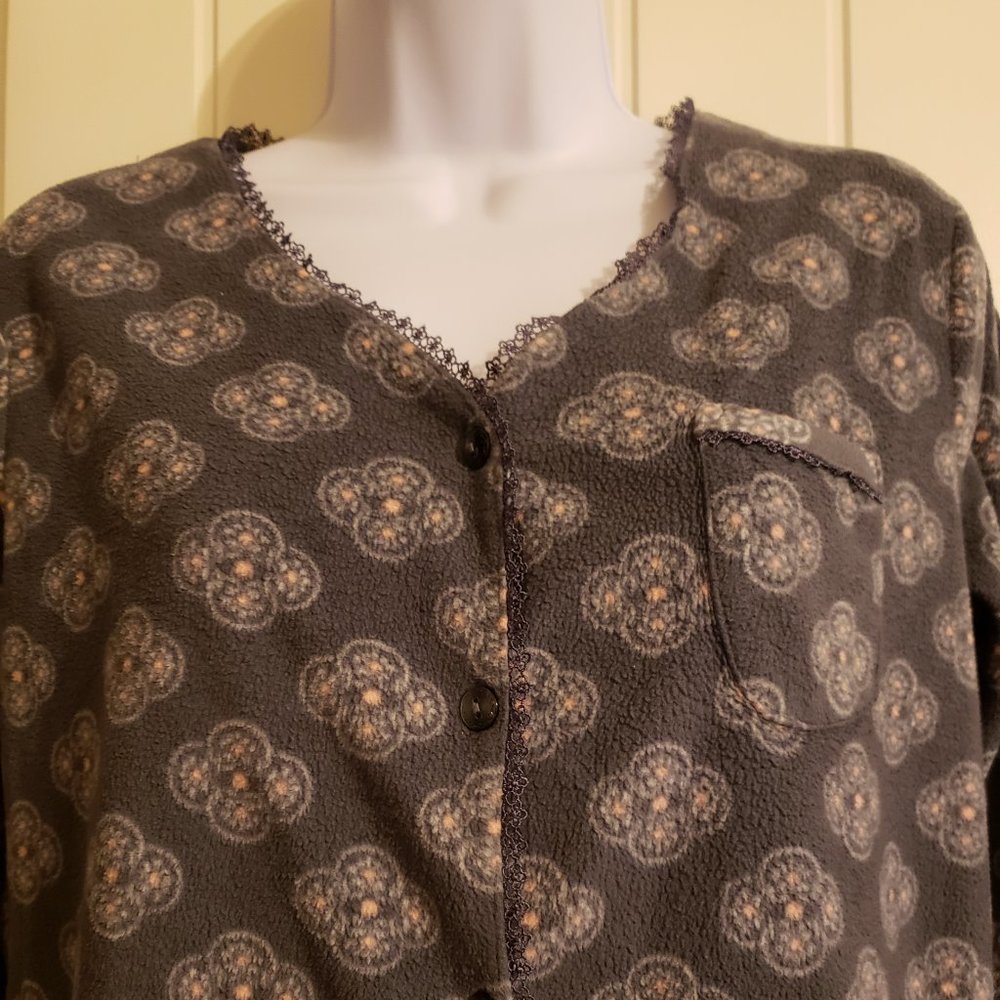 Crofts&Barrow  Gray/Pink 2 Piece PJs Set